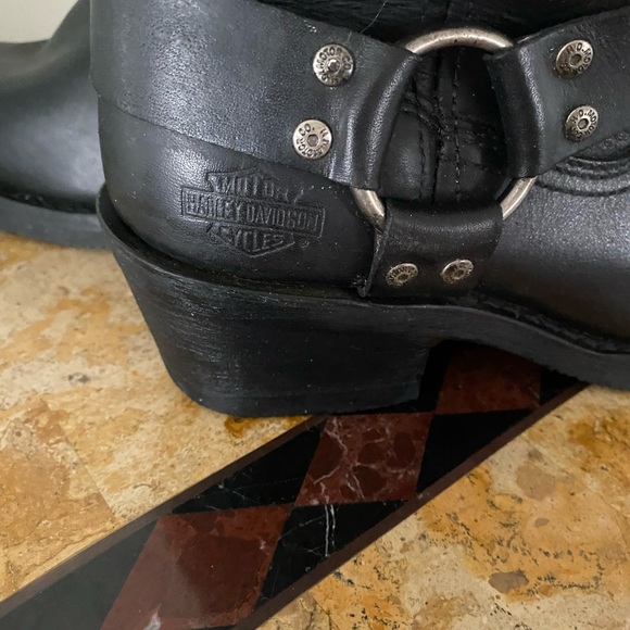 Women’s size 8 Harley-Davidson Black Riding Boots - Picture 3 of 8